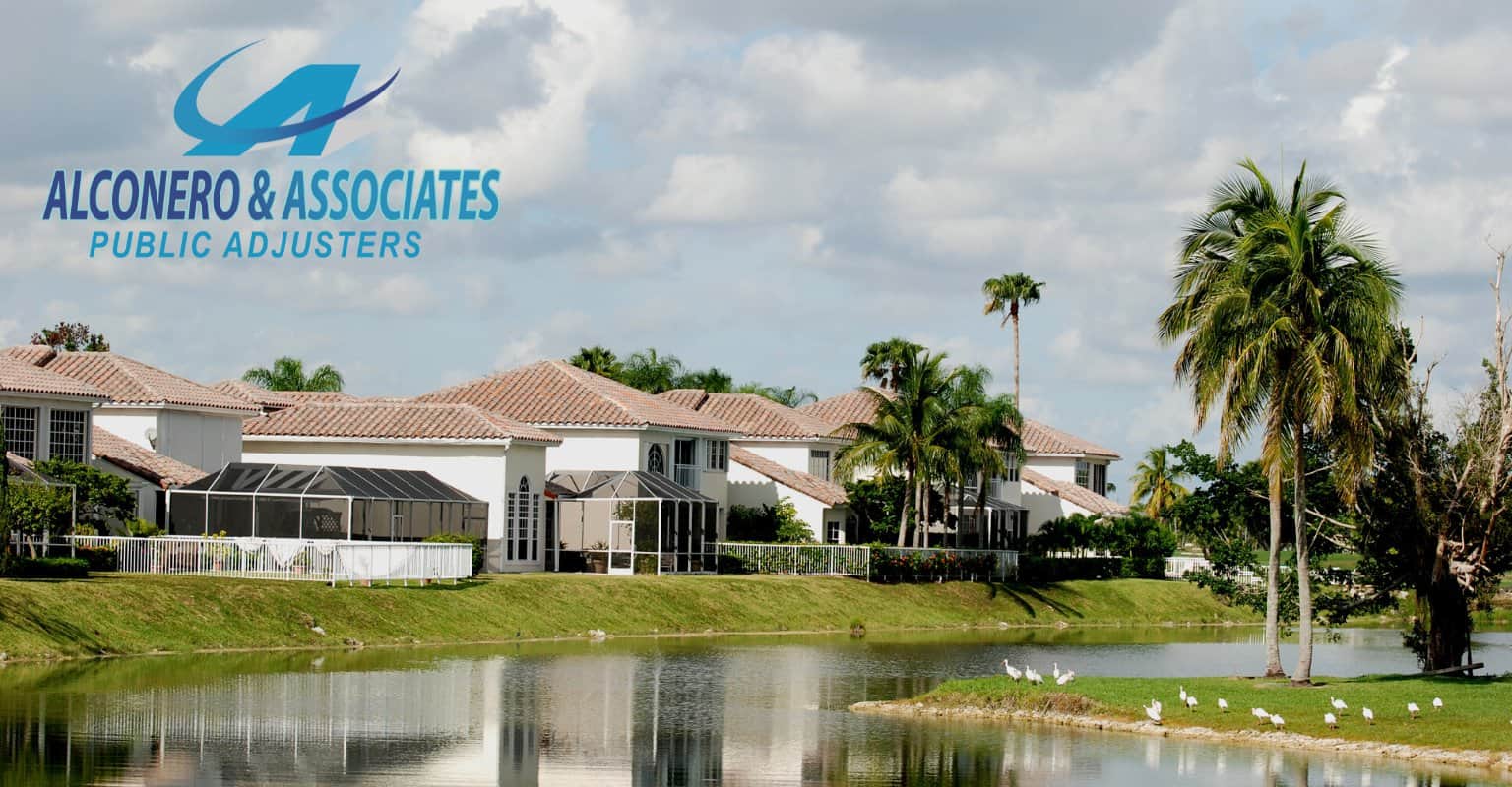 Damaged house in Florida after a hurricane, highlighting the need for homeowner insurance.